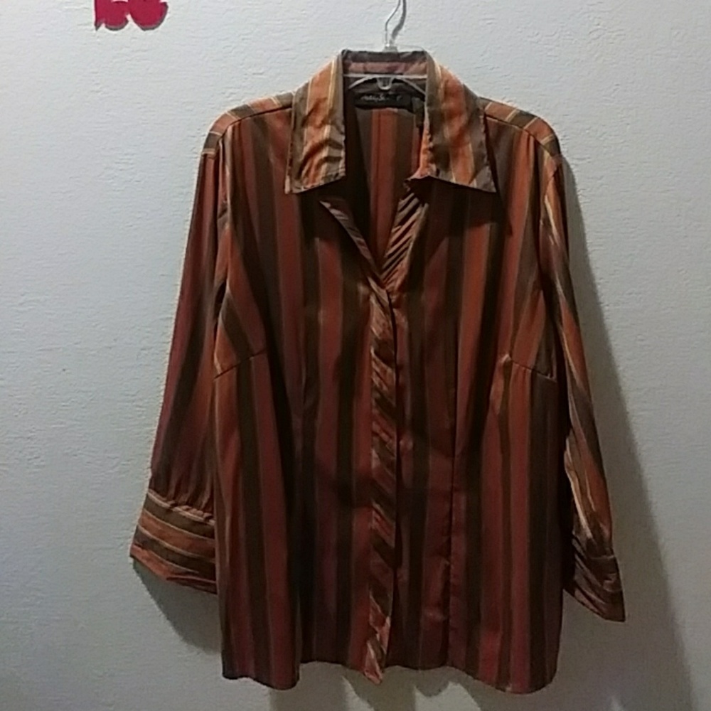 Ashley Stewart 3/4 sleeve blouse 14